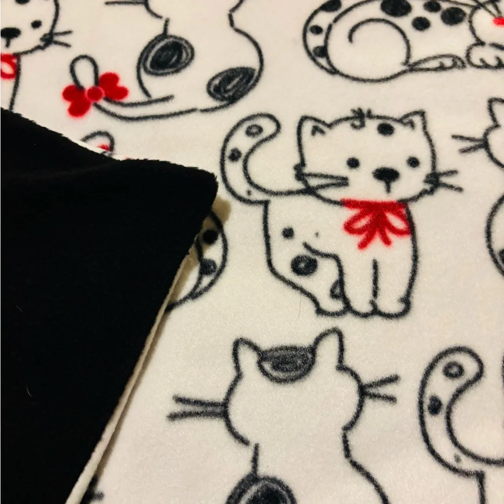 Baby Cat Blanket Double Fleece Size 18x20”